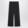 GUCCI Wide-leg grey wool trousers