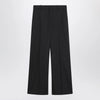 GUCCI Wide-leg grey wool trousers