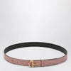 GUCCI Thin pink belt with Half Horsebit buckle