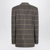 Saint Laurent Double-breasted checked wool jacket