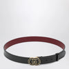 GUCCI Black GG interlocking buckle belt