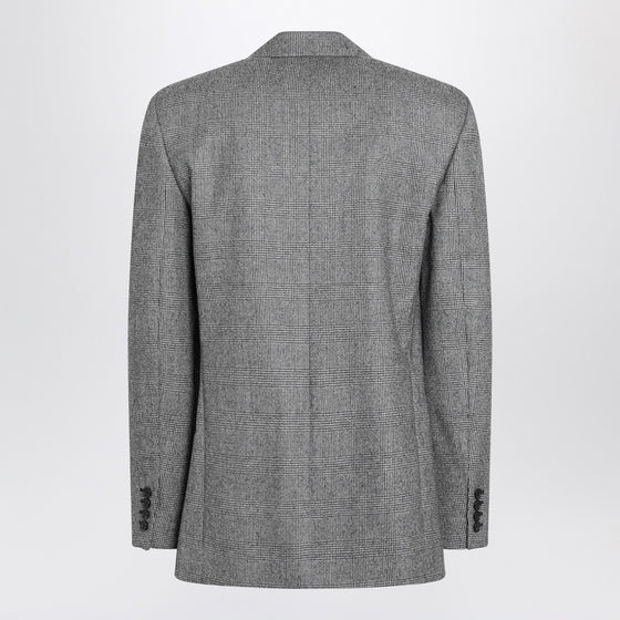 Saint Laurent Gray jacket in Prince of Wales check