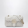 GUCCI Small white GG Marmont shoulder bag