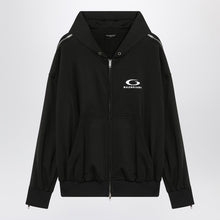  Balenciaga Black zip-up sweatshirt Loop Sports Icon