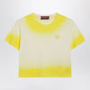 GUCCI Yellow cropped T-shirt with gradient effect