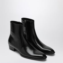  Saint Laurent Black Roman boots in smooth leather