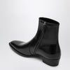 Saint Laurent Black Roman boots in smooth leather