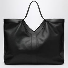  Saint Laurent Maxi Y tote bag black pebbled leather