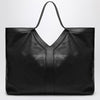 Saint Laurent Maxi Y tote bag black pebbled leather