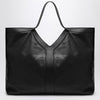 Saint Laurent Maxi Y tote bag black pebbled leather