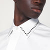 Alexander McQueen White cotton shirt with studs