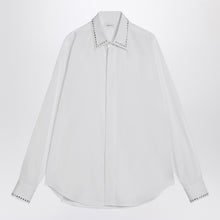  Alexander McQueen White cotton shirt with studs
