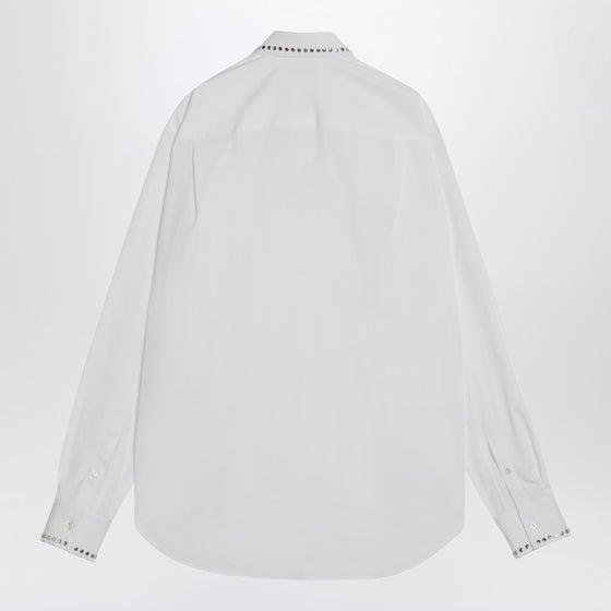 Alexander McQueen White cotton shirt with studs