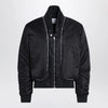 Alexander McQueen Black nylon zip bomber