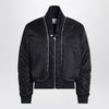 Alexander McQueen Black nylon zip bomber