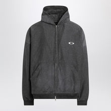  Balenciaga Trompe L''Oeil anthracite mélange cotton sweatshirt