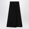 Balenciaga Draped black skirt in crêpe