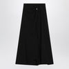 Balenciaga Draped black skirt in crêpe