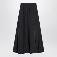  Balenciaga Black washed cotton maxi skirt