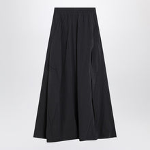  Balenciaga Black washed cotton maxi skirt