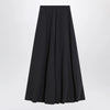 Balenciaga Black washed cotton maxi skirt