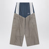 Balenciaga Beige/blue Tracksuit Cut-Up cargo trousers