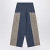Balenciaga Beige/blue Tracksuit Cut-Up cargo trousers