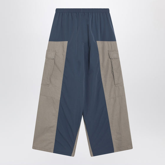 Balenciaga Beige/blue Tracksuit Cut-Up cargo trousers