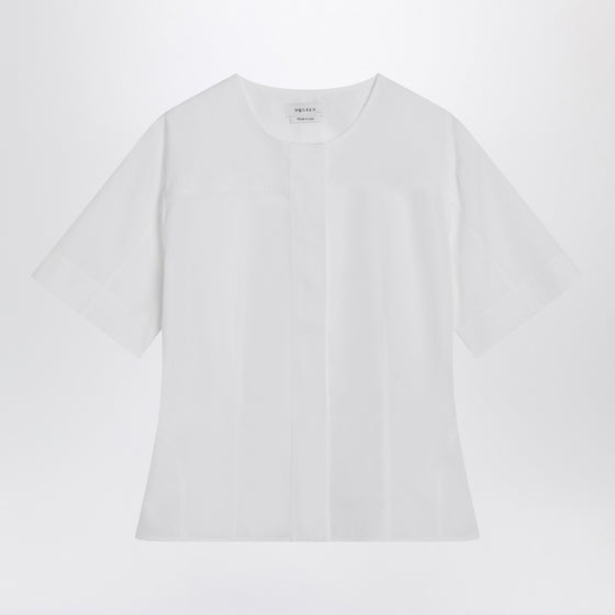 Alexander McQueen White corset shirt in poplin