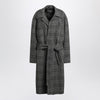 Balenciaga Raglan One Layer coat in black/grey check