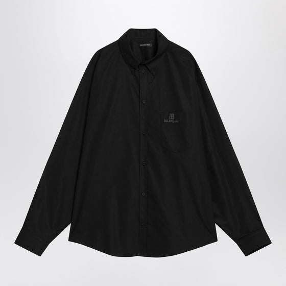 Balenciaga Black cotton shirt with logo