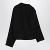 Balenciaga One-shoulder black shirt in poplin