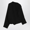 Balenciaga One-shoulder black shirt in poplin