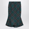 Alexander McQueen Flared skirt in wool tartan