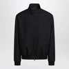 GUCCI Blue zip-up jacket in wool-blend twill