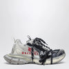 Balenciaga 3XL Split Logo Sneakers in light yellow/red/navy