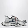 Balenciaga 3XL Split Logo Sneakers in white/navy/grey