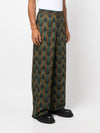 Ozwald Boateng Elastic waist printed cotton trousers