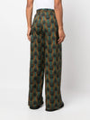 Ozwald Boateng Elastic waist printed cotton trousers