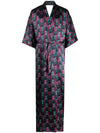 Ozwald Boateng Printed silk kimono dress