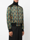 Ozwald Boateng Printed silk bomber jacket