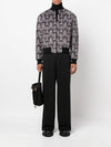 Ozwald Boateng Printed velvet bomber jacket