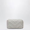 GUCCI GG Marmont mini shoulder bag in light grey leather