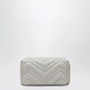GUCCI GG Marmont mini shoulder bag in light grey leather