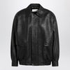 Saint Laurent Black balloon bomber jacket in lambskin