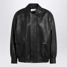  Saint Laurent Black balloon bomber jacket in lambskin
