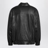 Saint Laurent Black balloon bomber jacket in lambskin