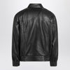 Saint Laurent Black balloon bomber jacket in leather
