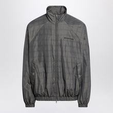  Balenciaga Grey/blue nylon zip-up jacket