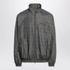 Balenciaga Grey/blue nylon zip-up jacket